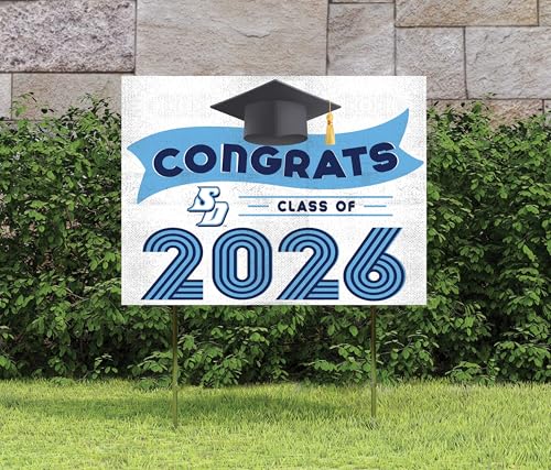 KH Sports Fan San Diego Toreros Congrats Class of 2026 Graduation Yard Sign, 18x24