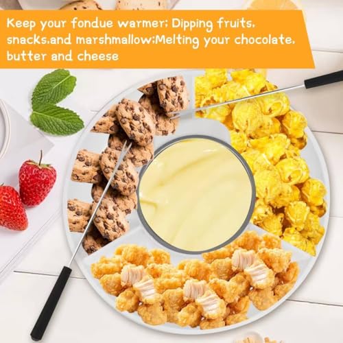 Fondue Eléctrica para Chocolate 260ML con 2 Tenedores Acero miniatura 5