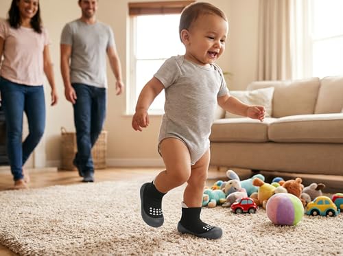Baby Sock Shoes Toddler Walking Shoes Infant Non-Slip Slippers with Soft Rubber Sole Baby Boys Girls Sneakers - Image 3