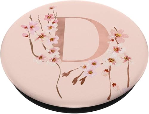 Miniatura 2 de Cherry Blossom - Soporte para teléfonos y tabletas, diseño de flor japonesa, Negro
