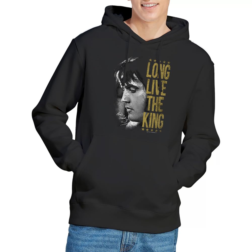 Long Live The King Unisex Hoodie, Black, Medium