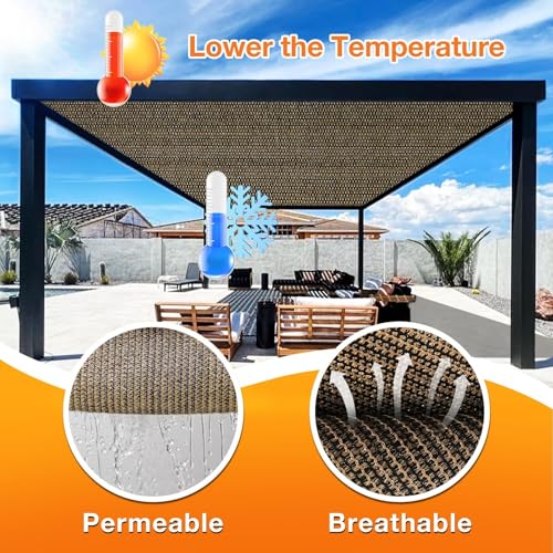 Toile d'ombrage protection UV auvent extérieur avec œillets 2x2m - 2