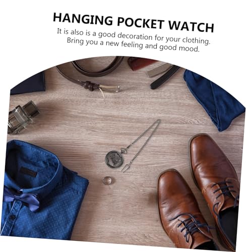 Adorainbow 3 Peças Relógio De Bolso Mecânico Vintage Relógio Masculino Relógio Retrô Relógio Automát