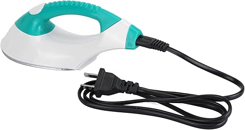 JTLB Clothg Hierro pequeño para ropa 18 × 8 × 7 hierro ABS portátil ropa máquina de hierro para dormitorio viaje enchufe 110 V