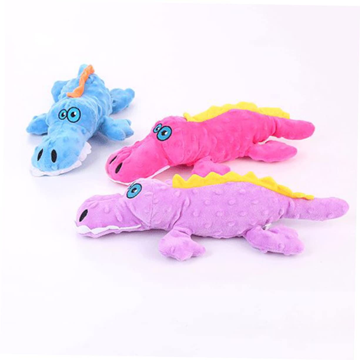 Mipcase 3pezzi Giocattolo Masticabile Per Cani Peluche Indistruttibile Coccodrillo Per Educazione e Divertimento Per Comportamenti Distruttivi e Noia Accessorio Per Animali Domestici