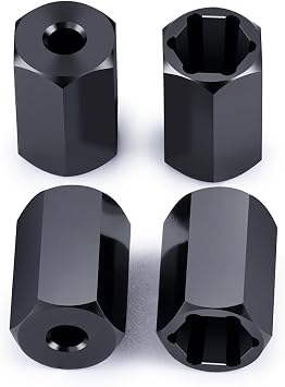 4pcs 5-7 mm +10 mm Hex Adapter for WPL D12 | Wheel Hex Adapter, 5-7 mm, +10 mm, WPL D12, SCX24, 4 Pieces
