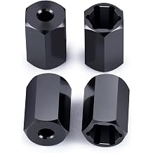 4 Pieces 5 mm to 7 mm +10 mm Wheel Hex Hub Extender Adapter for WPL D12 1/10 RC Truck 1/24 SCX24 Cars Upgrade Parts