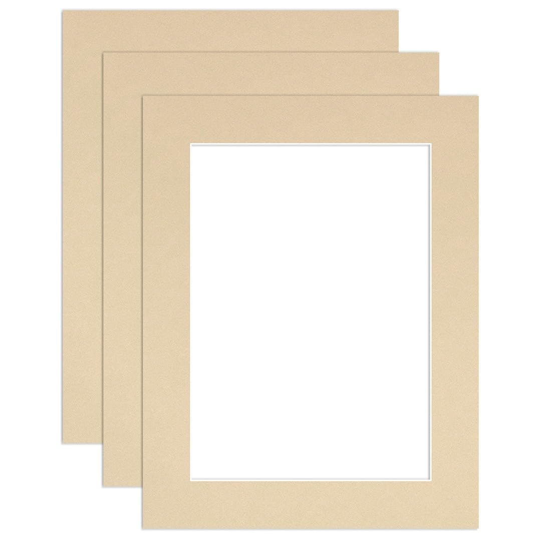 Procut Global 9x7" Ivory Picture Mounts - Fits 7x5" Photo Size