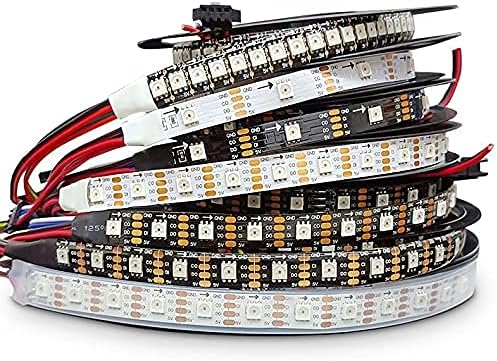 APA102 Smart led Pixel Strip Light 5m/lot;DC5V 30/60 LEDs/Pixels/m;Data and Clock Seperately;IP30/IP65/IP67;SK9822 led Strip (White PCB I67, 5M 60LED/M)