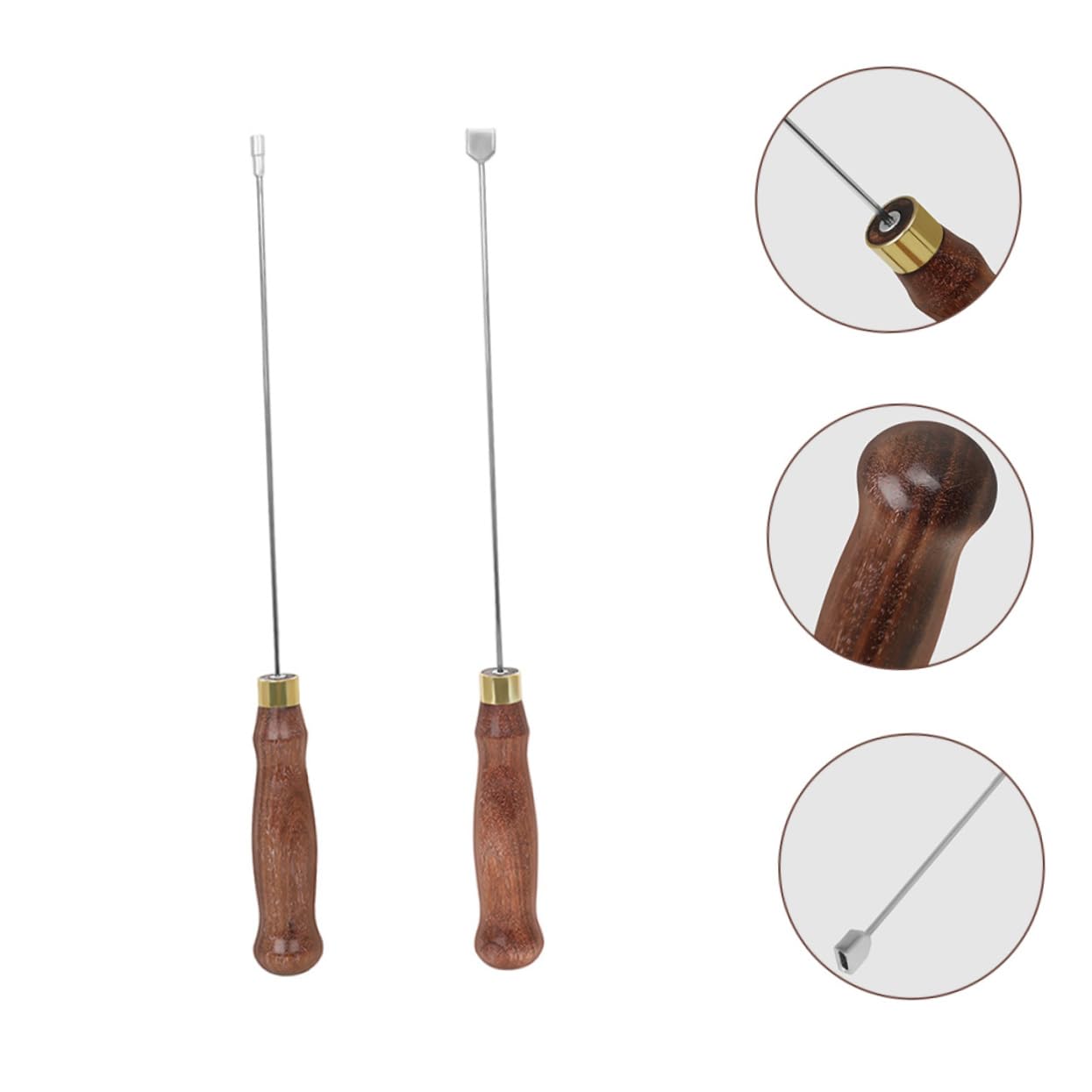 Toyvian Chiave per Accordatore di Pianoforte in Legno e Metallo, Strumento per Accordatura e Riparazione, Regolazioni Precise delle Corde, per Pianoforte