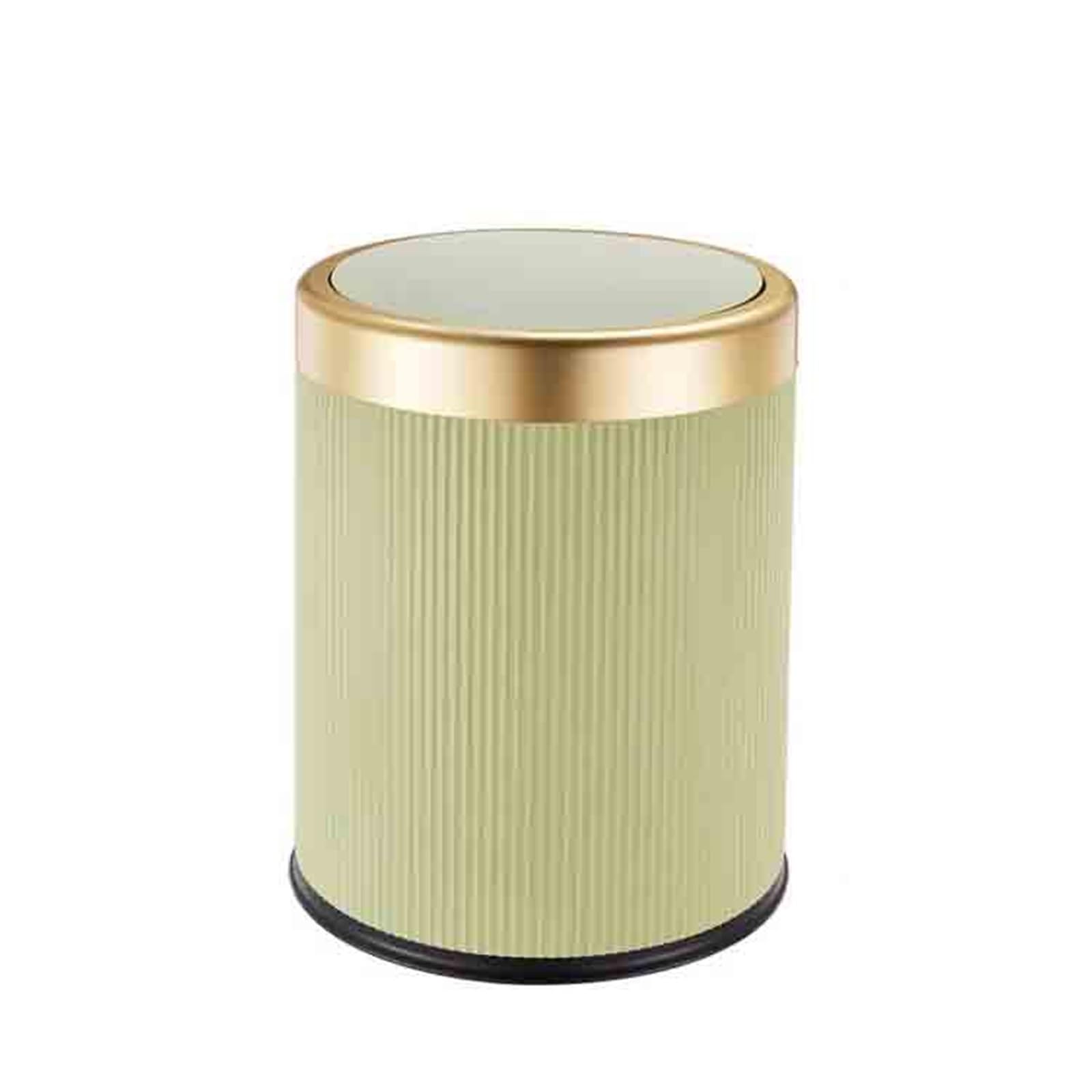 ZYYANSHOP Trash Cans Household Living Room Kitchen Bathroom Toilet Large Capacity Press With Lid Trash Can Wastebasket Garbage(Green,Small)