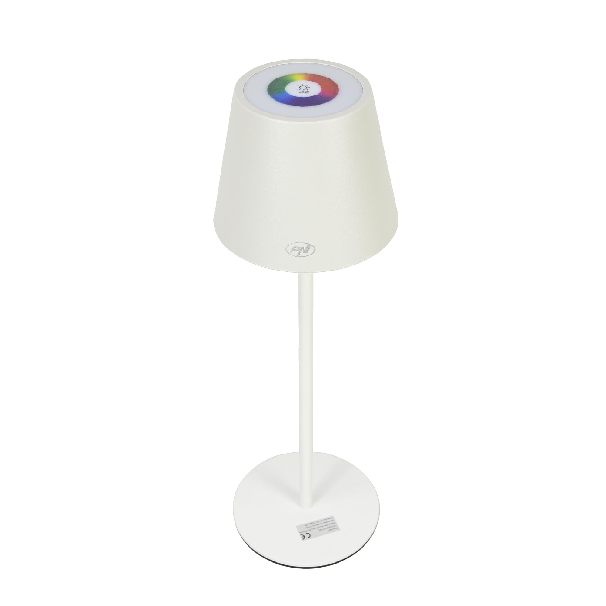 PNI LT05W Table lamp with 3W LED, 1800 mAh Battery, USB-C Charging, 200 lumens, White + RGB Light, Touch Button, dimmable, White Color, Weiß – RGB