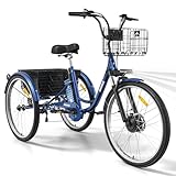 Additional Surprise: In addition to the QRONGE-Aurora electric tricycle, there is also an extensive riding kit package (containing phone holder, water cup holder, bike mirrors, lock, and a cover cloth) that constitutes the fully configured tricycle! ...