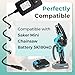 2Pcs 21V Charger Compatible with Saker Mini Chainsaw Battery SK1804D, Power Supply for 20V Lithium Battery AC/DC Adapter, Universal Wireless Small Electric Portable Handheld Chainsaw Accessory Charger