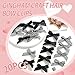 SAWINDA 20PCS Black Mini Hair Bow Clips Gingham Craft Bows for Hair Small Hair Bows Cute Hair Bowknot Barrettes Sweet Hair Ribbon Alligator Clips Accessories for Girls Teens