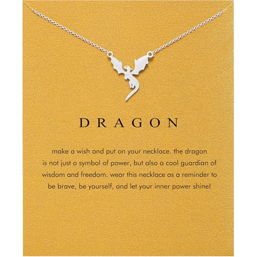 Baydurcan Dragon Necklace for Women Dragon Gifts Jewelry for Women (Dragons)