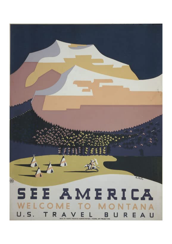 Poster Montana See America encadré M déco salon