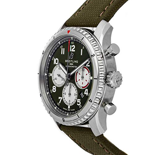 Breitling Aviator Mechanical(Automatic) Green Dial Watch AB01192A1L1X23