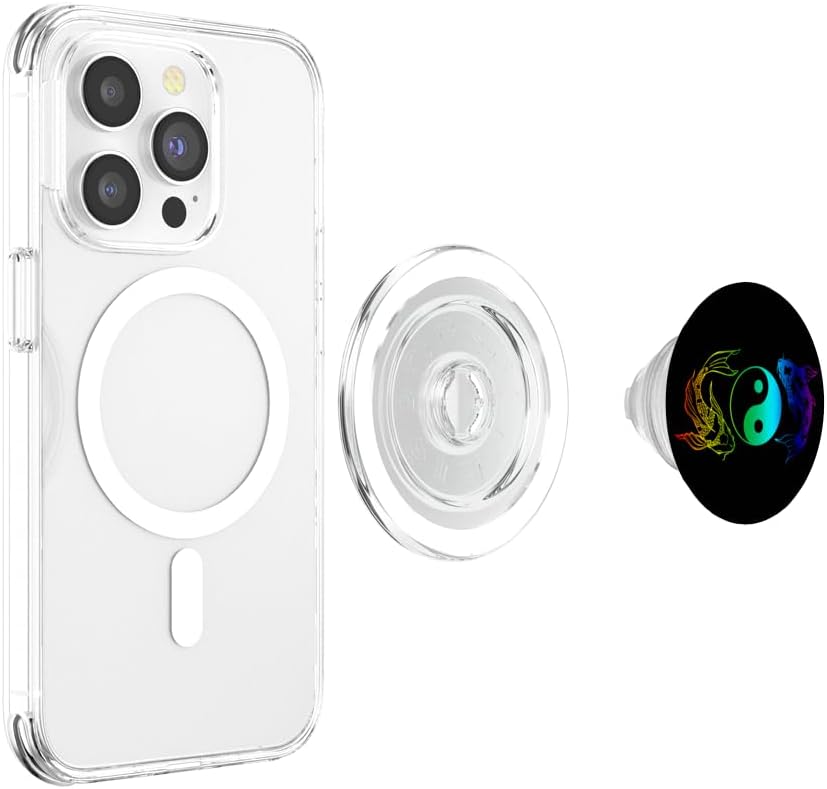 Yin Yang Koi Fish Good Luck and Fortune PopSockets MagSafe PopGrip for iPhone