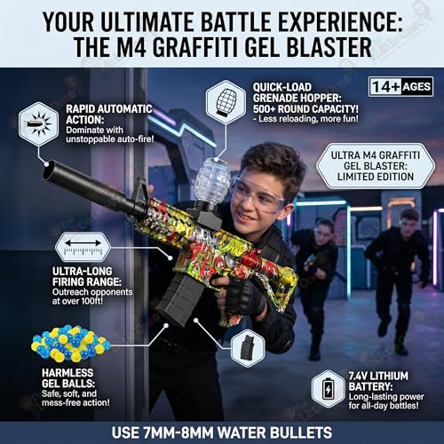 Image of The Little Ones Gel Blaster for Adults Age 15+ Years Above [Random Colours] [Gel Ultra ++]