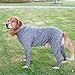 Pullover Dog Clothes Cozy Winter Big Dog Clothes with Full Wrap Elbow Pads Soft Warm Dog Apparel for Cold Weather Dog Sweater with Elbow Pads Grey C