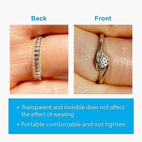 Image of Assorted Sizes Invisible Ring Sizer - Multi‑Size Transparent Adjusters, 1‑Piece Set of 4 for Loose Bands