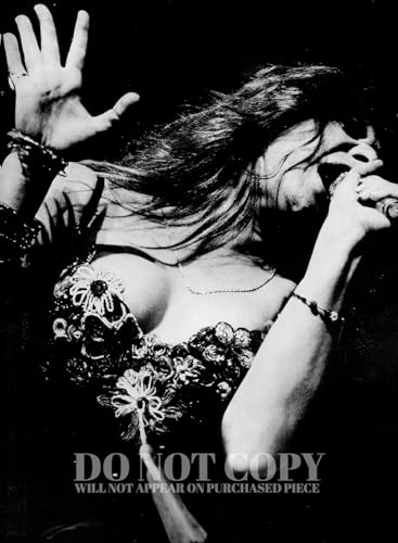 Impresión de Janis Joplin en vivo de 11x15, revive la pasión del rock and roll de 1969