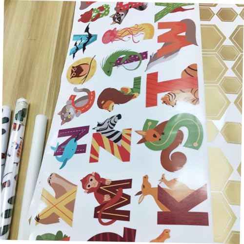 Vinilo decorativo de animales con 26 letras para habitación infantil miniatura 6