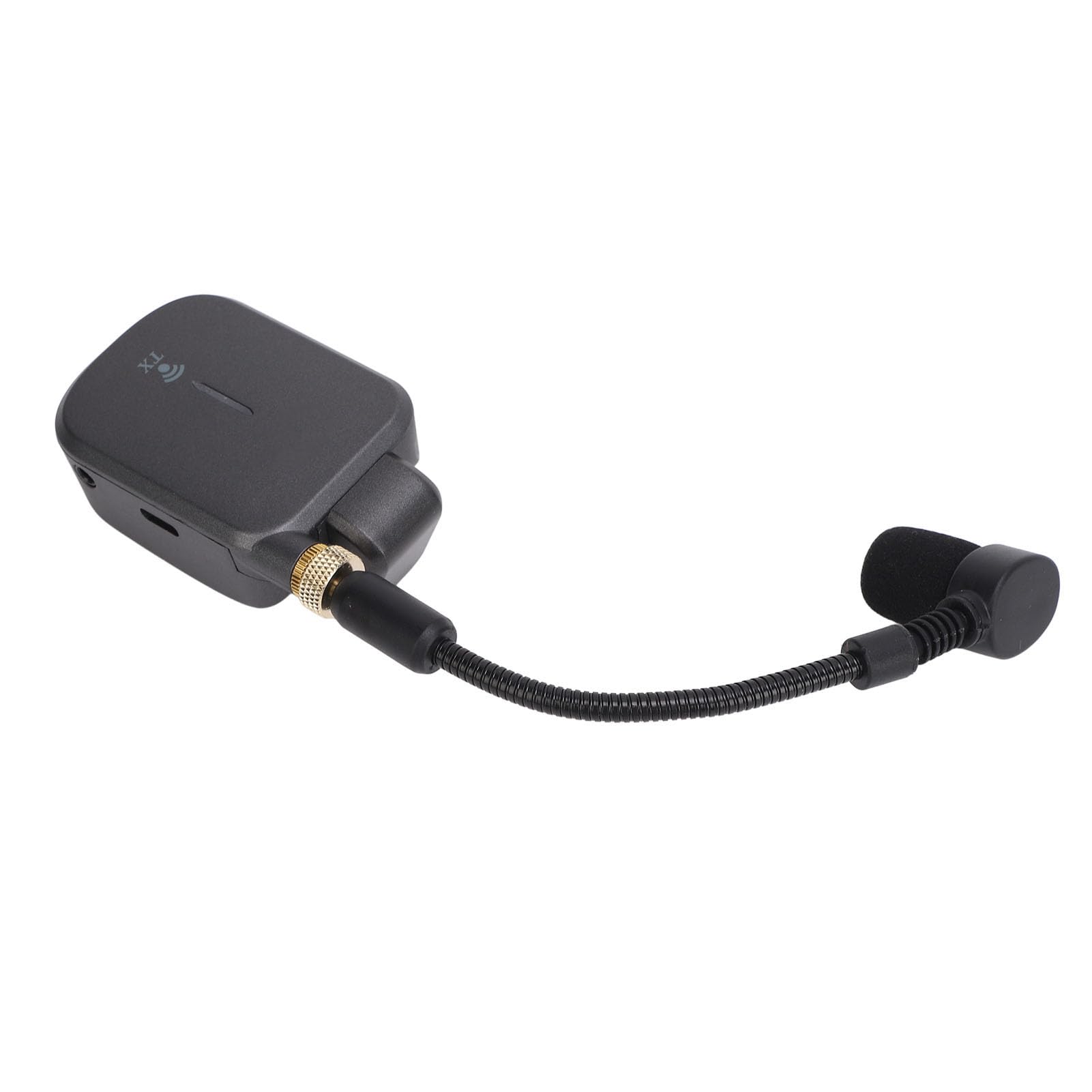POENVFPO Drahtloses Saxophon-Mikrofonsystem, Digitaler Chip, 40 M, Stabile Übertragung, UHF 652–663 MHz, mit Sattem, Klarem Klang, für Saxophone, Trompeten, Hörner, Blasinstrumente
