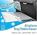 Disposable Airplane Tray Table Cover - Pack of 6 | Premium Medical Grade Material | Individually Packaged | Must Have Travel Essentials for Kids, Toddlers, and Adults