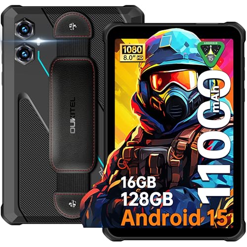 【Garanzia Ufficiale OUKITEL & NFC & GPS & Face ID】Il tablet indistruttibile OUKITEL RT3 Plus supporta funzionalità di videochiamata, tecnologia NFC, sistema di posizionamento satellitare GPS+Glonass+Beidou+Galileo, riconoscimento facciale, bussola e altri strumenti pratici. OUKITEL rugged tablet offre una politica di rimborso senza domande per 30 giorni, una garanzia di due anni, supporto tecnico a lungo termine e servizio clienti online 24 ore su 24.