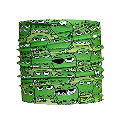 Had Originals Kids Grün - Vielseitiges komfortables Kinder Multifunktionstuch, Größe One Size - Farbe Kroko