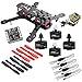 Price comparison product image powerday®DIY QAV250 ZMR250 Quadcopter Full Carbon Frame Kit &Emax MT2204 2300KV Motor &Simonk 12A ESC &CC3D Flight Controller&Matek Power Hub&5045 2-blade propeller&Spare Parts pack
