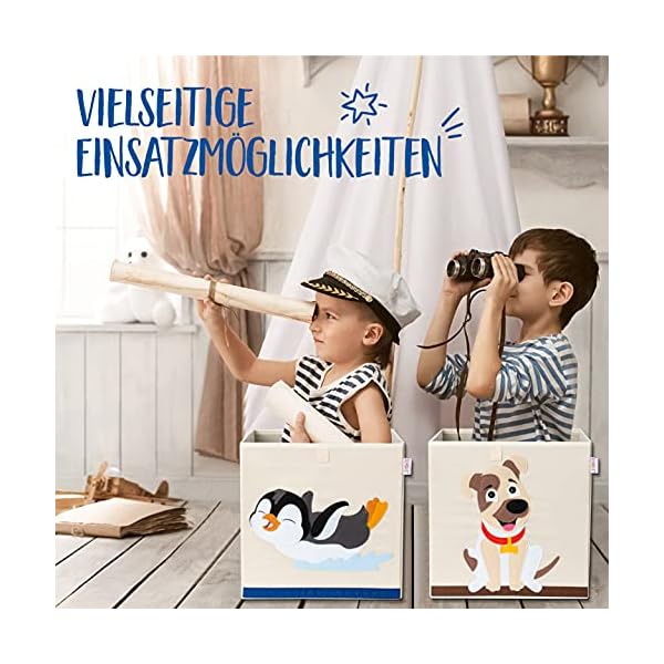 KNECKES Premium Aufbewahrungsbox Kallax Kinder - 8 Motive (33x33x33cm) | Größe passend als Kallax Boxen Kinderzimmer… – Bild 6