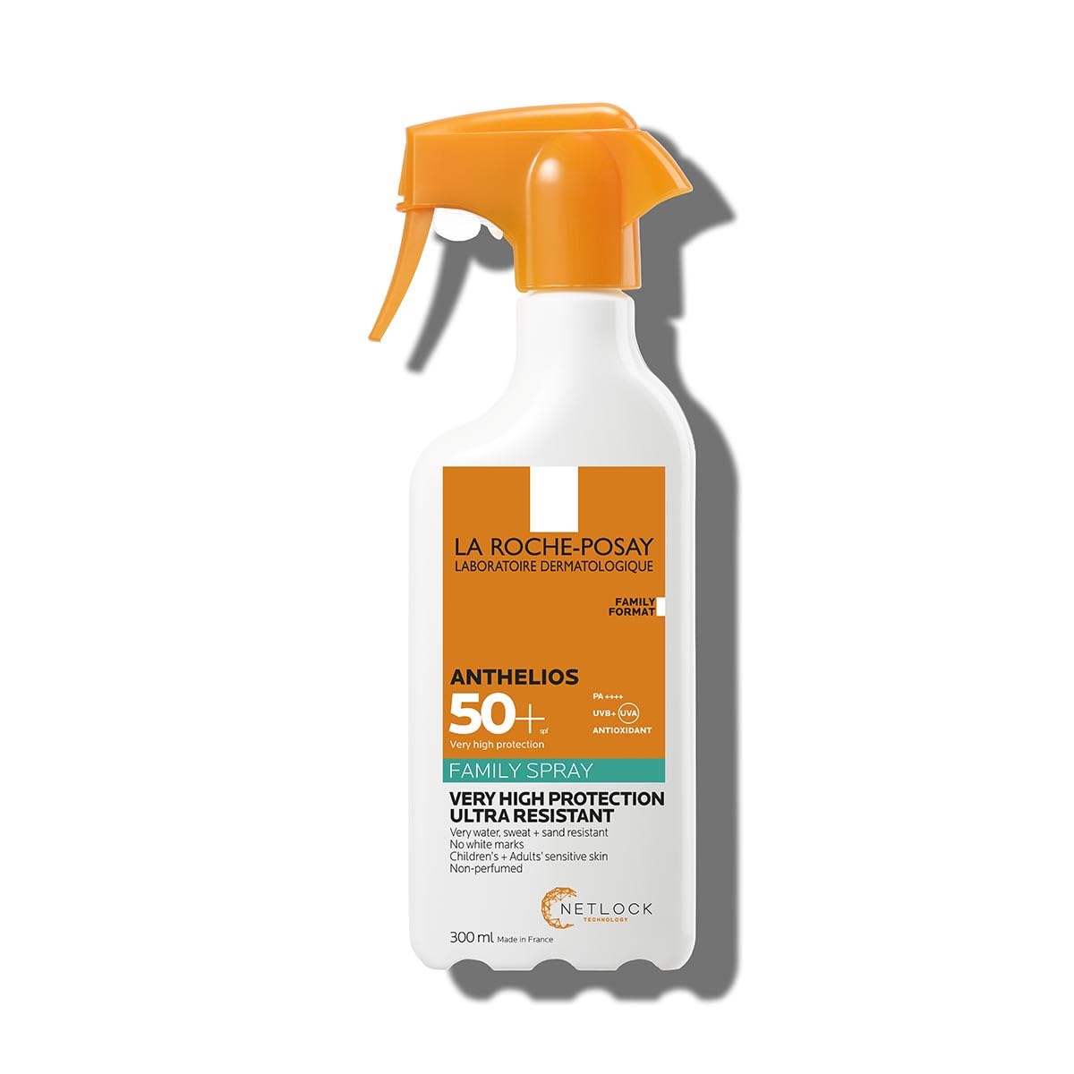 La Roche-Posay Anthelios Invisible Family Spray LSF 50+, wodoodporny spray przeciwsłoneczny bez substancji zapachowych dla dzieci i dorosłych, 300 ml