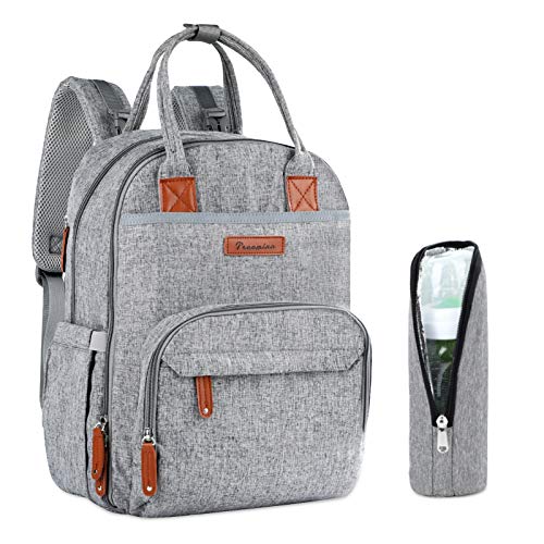 Diaper Bag Backpack Baby Bag - Large Waterproof Diaper Backpack for Baby Boy Girl Mom Dad with Reflective Stripe USB Charging Port Insulated Pockets