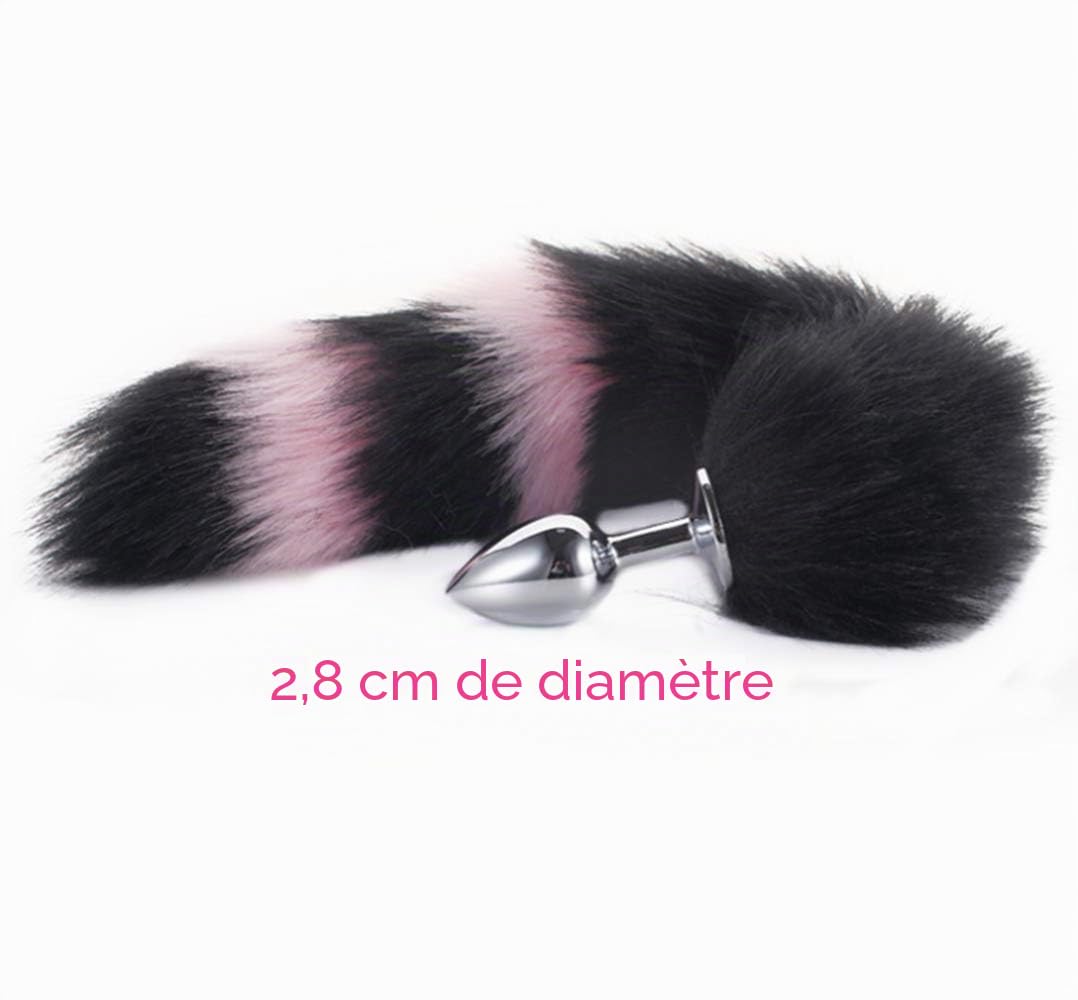 Ensemble de gants et oreilles de chat en peluche avec bandeau, queue (noir)