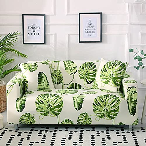 Sofa Cover Stretch 1 2 3 4 Seater Couch Covers Elastic Fabric Printed Pattern Armchair Sofa Covers Universal Fitted Sofa Slipcover Furniture Cover Protector ( Color : F , Size : 2 seats (145-185cm) )