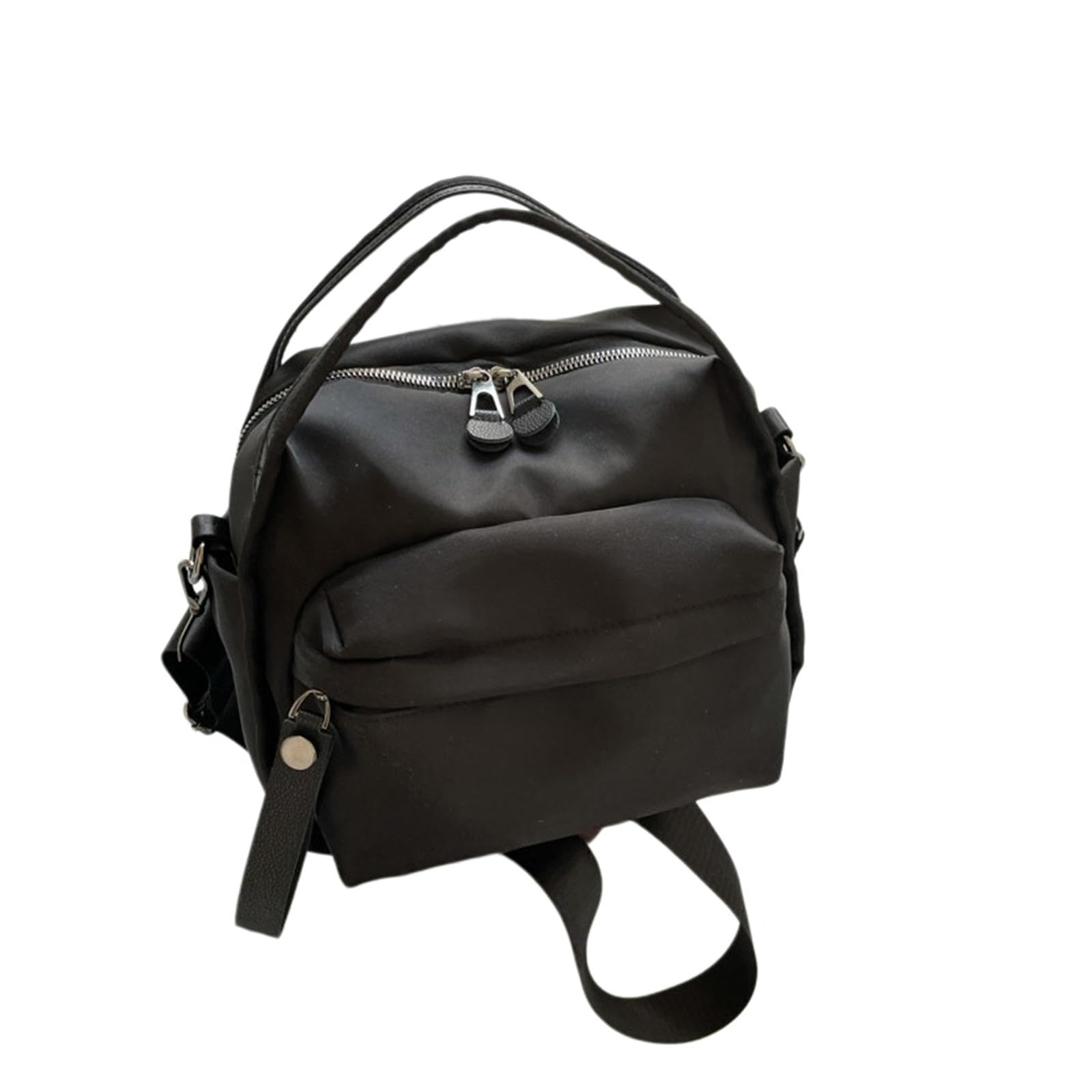Borsa A Tracolla da Donna in Tessuto Oxford, Semplice, Leggera, Casual Ed Elegante-Nero