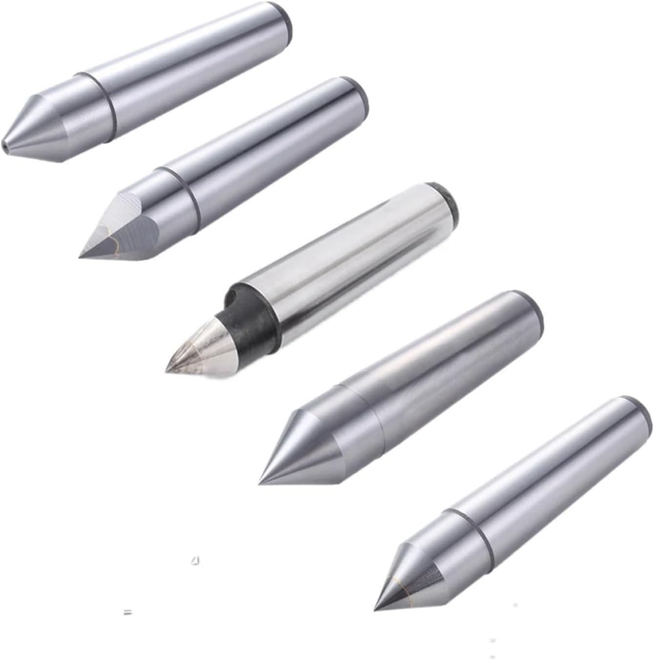 Kieł stały o wysokiej precyzji do tokarek MT1 MT2 MT3 - Narzędzia do szlifowania stopów stali szybkotnącej do toczenia walców zewnętrznych(MT4 Alloy Fixed Center)