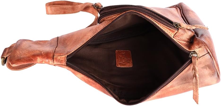 Never Mind Nmbgm165A Sling Vintage Handmade Genuine Cowhide Leather Women Bag Western Handbag Purse