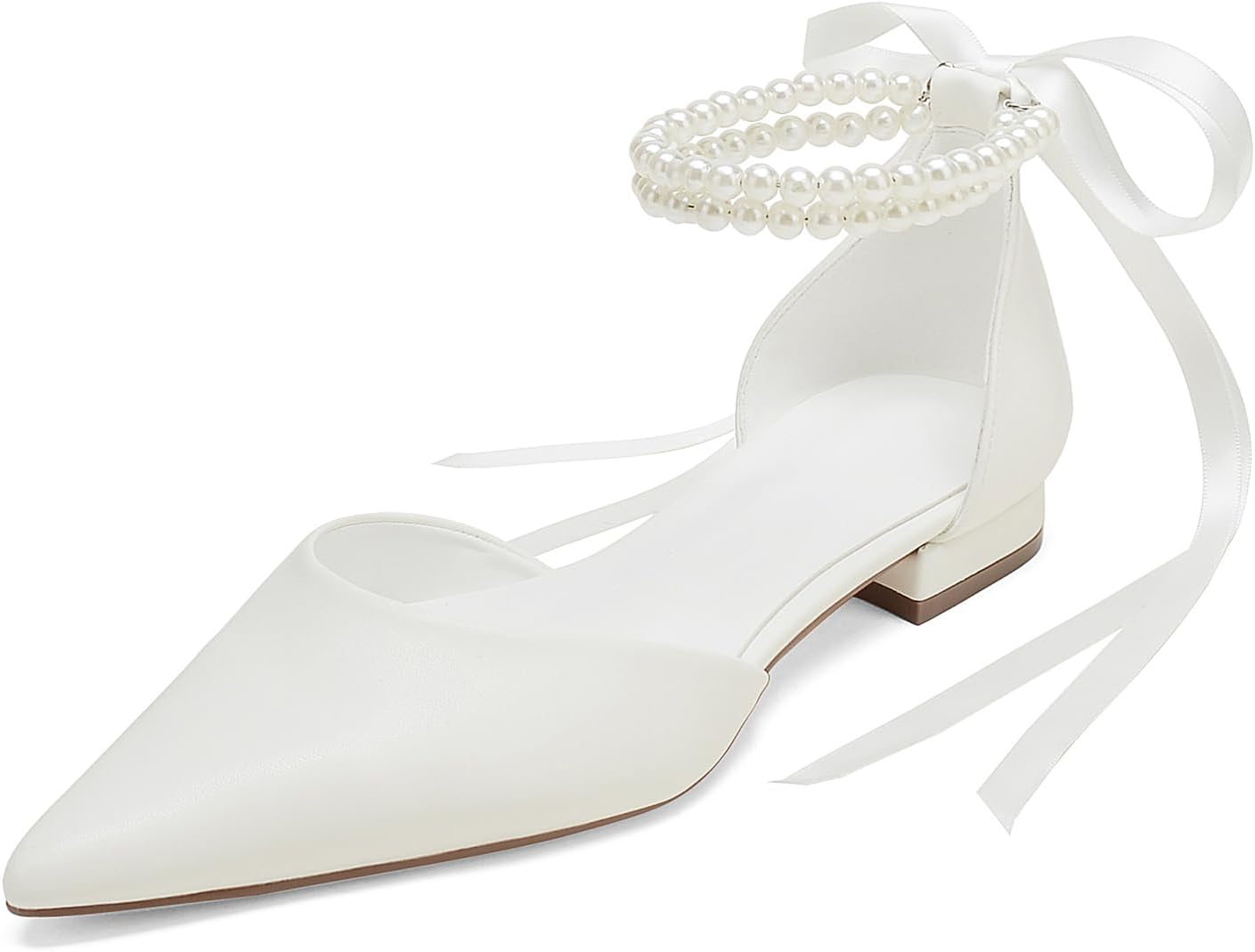Closed Toe Pearl Wedding Flats Shoes for Bride with Senegal Ubuy