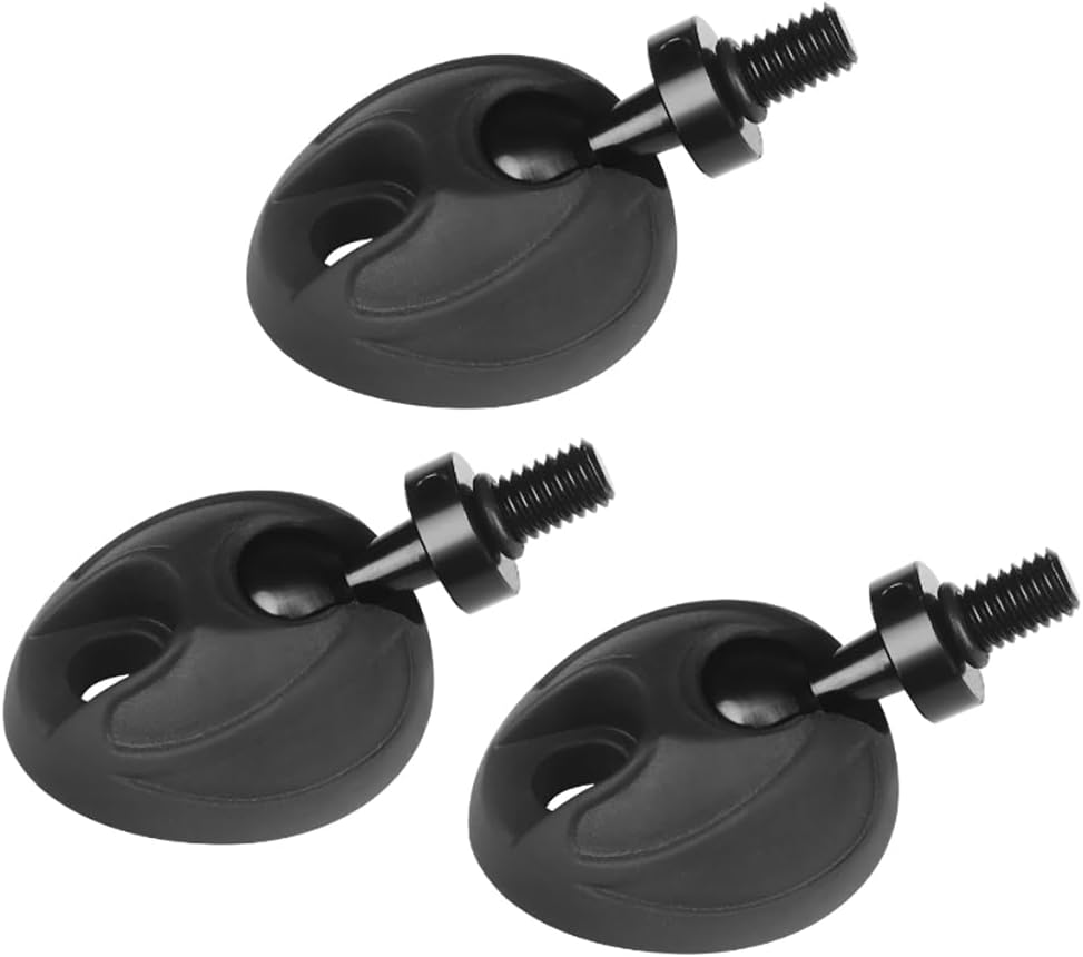 Adjustable Rubber Tripod Feet Pad, Anti-Slip Tripod Foot Spike with 3/8" Screw, Detachable Support Pad for Camera Tripods Replacement Parts (3Pcs)