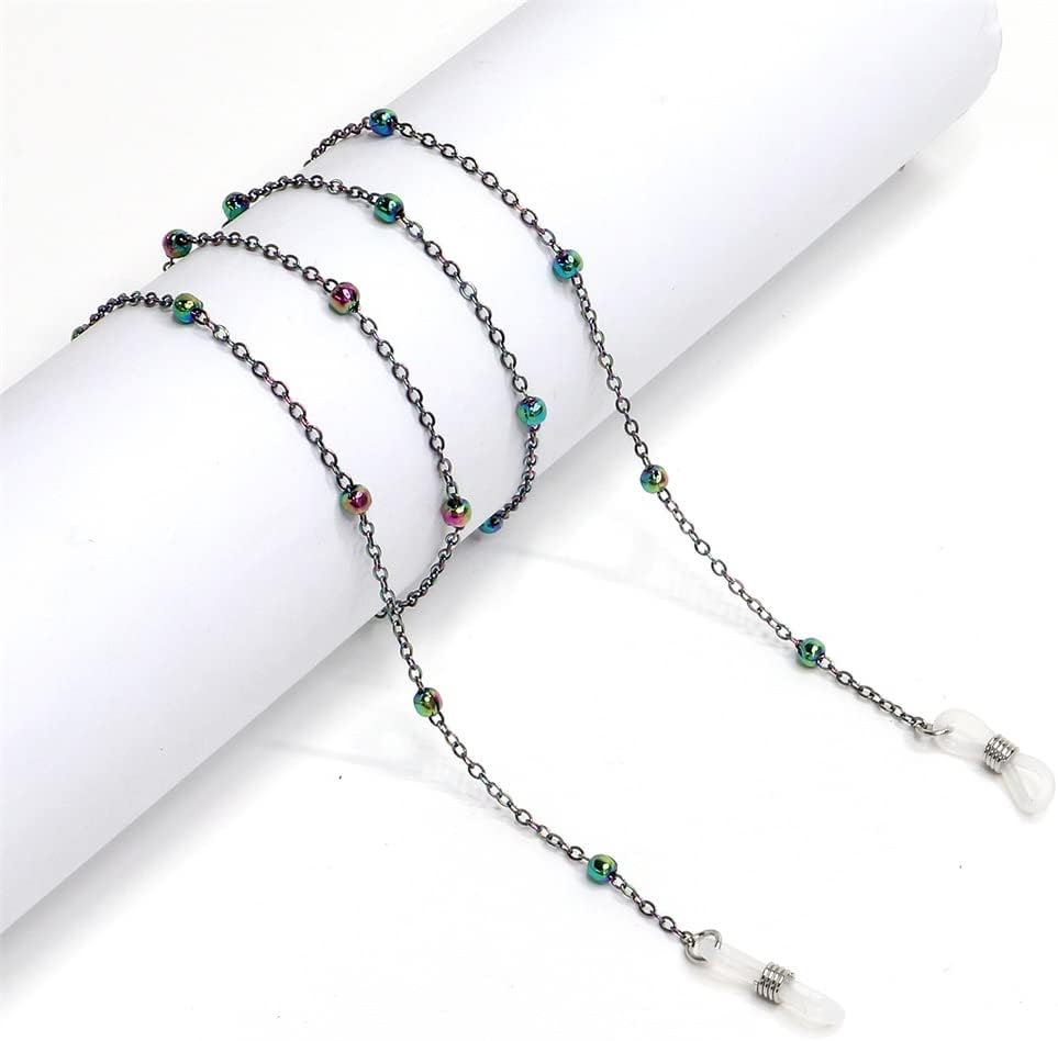 Colorful Eyeglass Chain Bead Clip Is Not Easy To Fade Fashion Anti-loss