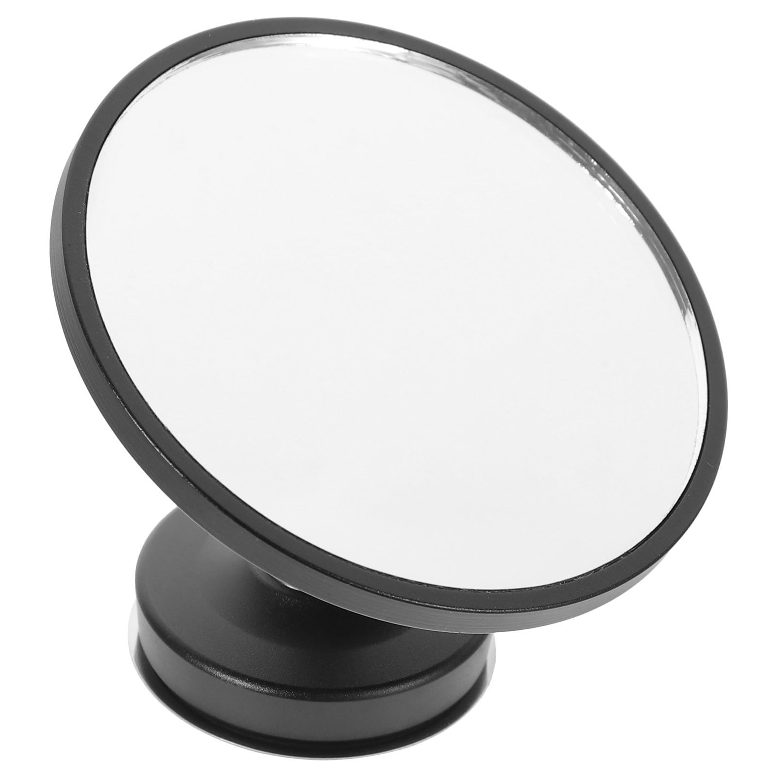Espejo ajustable para espresso con lente rotativa de vidrio y metal negro