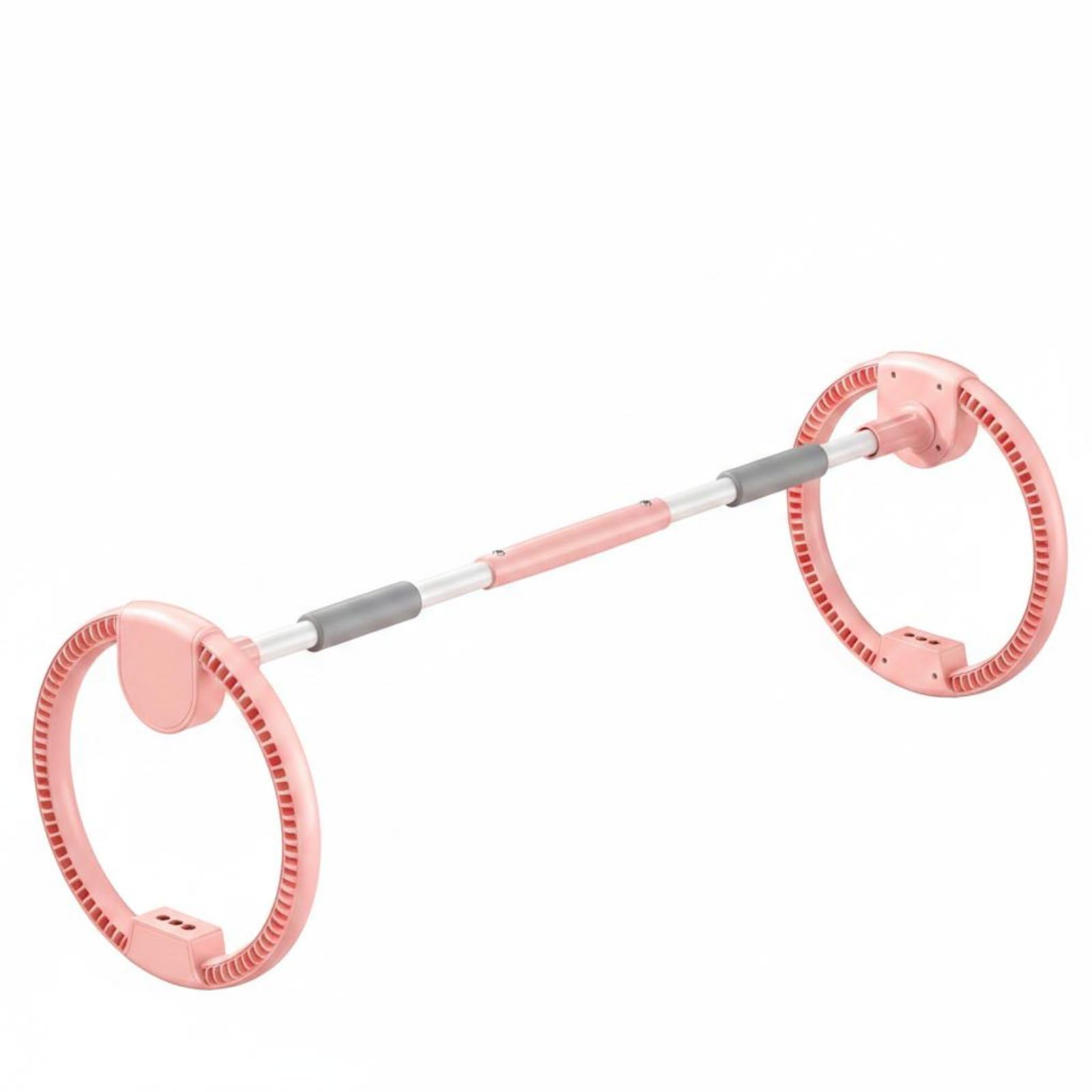 MYADDICTION Multi-Function Manual Exercise Hoop Includes Jump Rope Handheld Fitness Hoop Calorie Burning Waist Exercise Loop Easy to Use for Home Workout, Pink - Basic-image-23