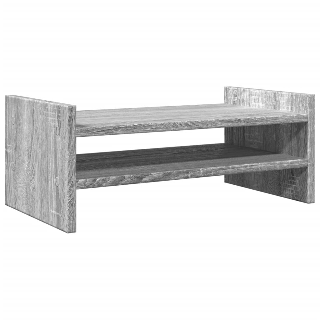 Homgoday Sonoma - Supporto per monitor da scrivania per PC, supporto per computer portatile, 50 x 27 x 20 cm, in legno
