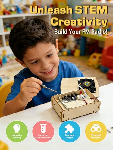 STEM Toys DIY Radio Kit Science Kits for Kids Age 8-12 12-14, Engineering Electronics Project Building Your Own Radio for Boys Girls — view 2