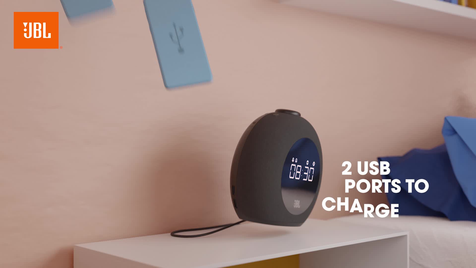 JBL Horizon 2 Alarm Clock Radio with Bluetooth Speaker, DAB and FM