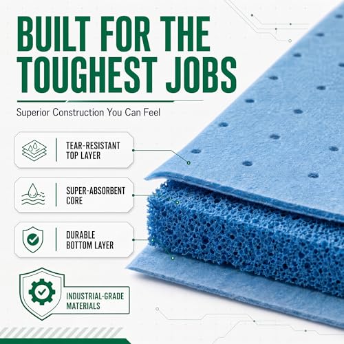 Image of FLASHDRY Water Absorbent Pads, Reusable Pads, 17.5 inchx13.5 inch, 150 Count